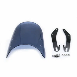 Parabrisas Universal Transparente 5-7" Parabrisas Faro Redondo Touring Moto - Imagen 1 de 7