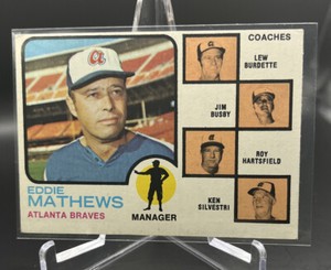 1973 Topps Baseball #237 Atlanta Braves Field Leaders Eddie Matthews EX++ (C)