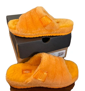 UGG MEN’S FLUFF YOU 11177473/ CALIFORNIA POPPY SIZE 4 SLIPPERS/ AUTHENTIC/ NEW - Picture 1 of 12