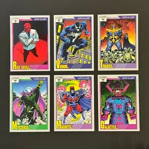 1991 Marvel Universe ~ SUPPER-VILLAINS | 6 Lot | Venom +Thanos + Galactus + more - Picture 1 of 2