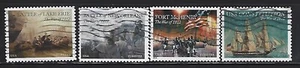US Sc# 4703 4805 4932 4952 WAR OF 1812 SET of 4 USED OFF PAPER SOUND - Picture 1 of 1