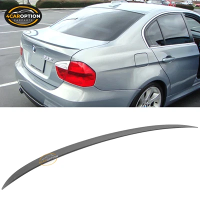 Fits 06-11 BMW E90 325i 328i 335i 3-Series Sedan Rear Trunk Spoiler Wing ABS Foto 1 de 4