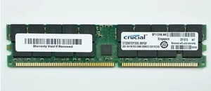 Crucial CT25672Y335.36FQF 2GB DDR1 PC2700 ECC Registered CL2.5 184-Pin Memory - Zdjęcie 1 z 1