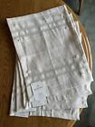 HEARTH AND HAND with Magnolia Placemats Soft Stripe Cotton Linen Set Of 4 New