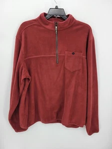 Old Ranch Fleecepullover Pullover Herren XXL 2XL weinrot Quarter Zip Outdoor - Bild 1 von 9