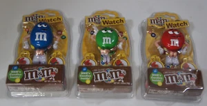 2007 M &M'S Wrist Watch Candies Inside NIP - 3 Pack - New Sealed - Picture 1 of 7