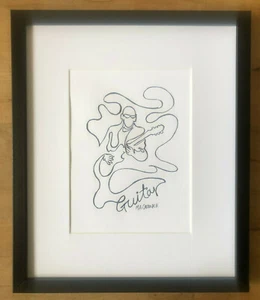 Original Tuschezeichnung "Gitarrist" - Bild 1 von 1