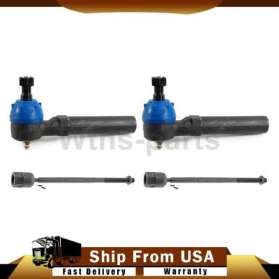 Extremos de barra de amarre exterior interior delantero 4 piezas para Ford Mustang 1994-2004 3,8 L Foto 1 de 4