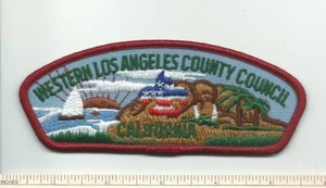 DO SCOUT BSA CSP WESTERN LOS ANGELES COUNTY COUNCIL BRN SUN CALIFORNIA AUFNÄHER CA - Bild 1 von 1