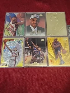 1990s NBA BASKETBALL. GRANT HILL. 16 CARD MIXED LOT. Rare HTF Incl. Refractor - Picture 1 of 12