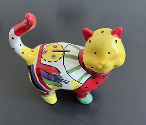 Spardose -  Katze - Spartier groß bunt Keramik - Bild 1 von 8
