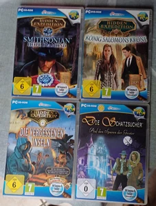 Hidden Expedition + Die Schatzsucher / 4 PC-Wimmelbild-Spiele / Zustand sehr gut - Bild 1 von 2