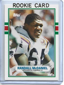 Randall McDaniel-Minnesota Vikings-1989 Topps Traded Football ROOKIE Card #54T - Picture 1 of 2