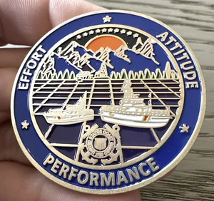 USCG Port Angeles WA Electronics Support Detachment Challenge Coin - Bild 1 von 2