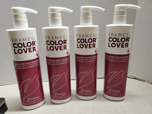 Framesi Color Lover Moisture Rich Masque 16.9 oz Color Extender Lot of 4 67.6oz - Picture 1 of 5
