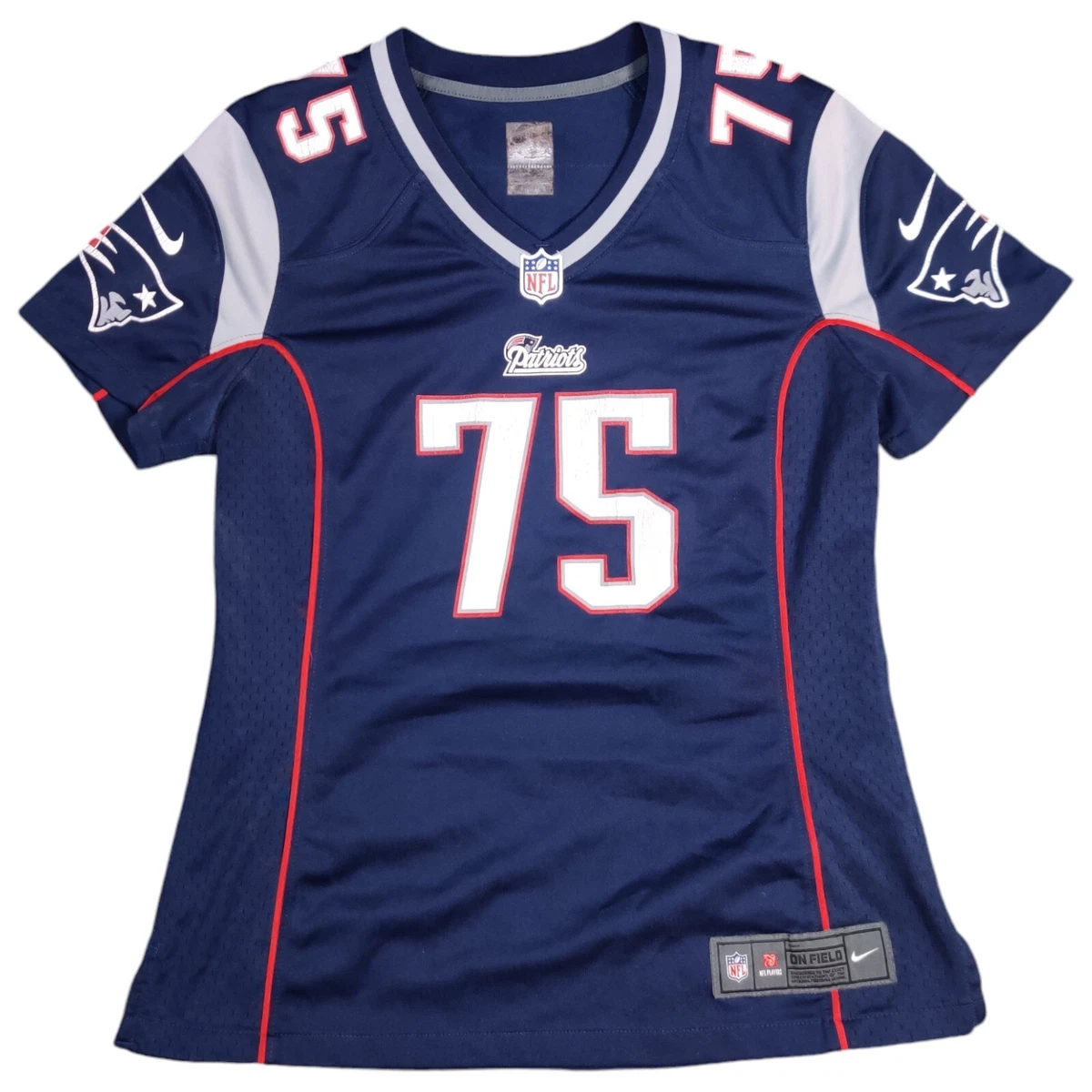 新品未使用タグ付き◎NIKE NFL WILFORK 75 レプリカユニフォーム Nike New England Patriots #75 Vince Wilfork NFL Jersey Womens