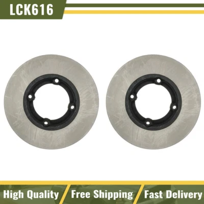 Front Disc Brake Rotors For 1989 1990 1991 1992 1993 1994 Geo Metro 2Pcs R-Line - Image 1 of 4