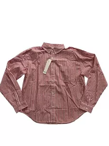 Elwood Jacob Shirt in Red White Stripe - Picture 1 of 4