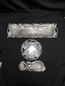 3 Arthur Court Aluminium Untersetzer - Hasen - und Platte. - Bild 1 von 12