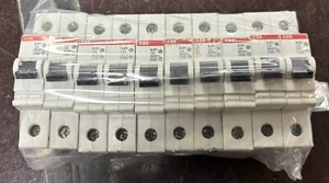 Lotto di 10 ABB S271 C63 10k Interruttore magnetotermico 63A 10k unipolare - Picture 1 of 3
