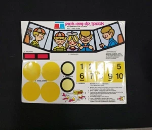 Decalcomanie Camion Pick-Em-Up Vintage Tupperware Giocattoli 1977 - Foto 1 di 2