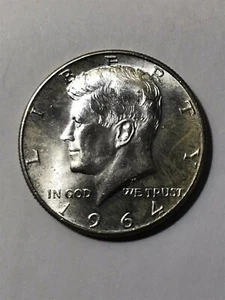 Medio dólar Kennedy de plata 1964 gema sin circular - Imagen 1 de 6