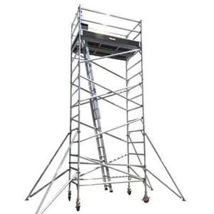 6M Aluminium Mobile Scaffold Tower Double Width - D60 - Picture 1 of 8