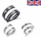 Inspirational Quote KEEP FUCKING GOING Ring Engraved Ladies Motivational Rings