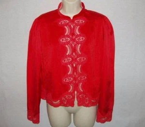 VTG 2 PC LILY OF FRANCE SILKY SATIN POCKETS SEXY LAVISH LACE PAJAMA SET S TO M - Picture 1 of 1