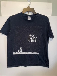 Calvin and Hobbes Shirt Black Medium Less than a Sea Rare 36” Bust - Picture 1 of 4