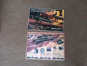 DE COLECCIÓN BAUSCH & LOMB BUSHNELL VISORES DE RIFLE TAPETE LETRERO RIFLE PISTOLA TIENDA - Imagen 1 de 4