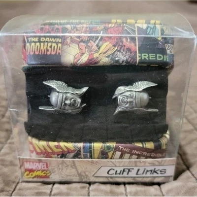 Abotoaduras de prata Marvel - Imagem 1 de 4