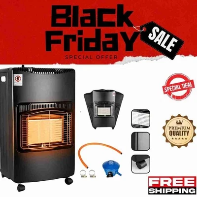 Gas Heater Portable Indoor Heater Butane Gas Space, 4.2KW Compact Heater - Image 1 of 4