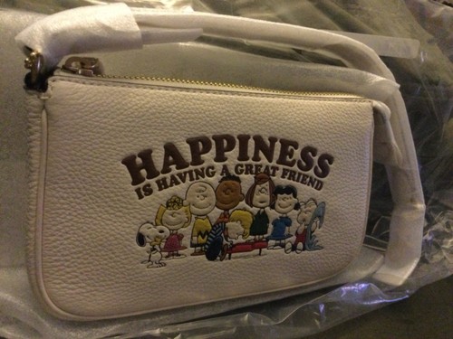 Coach X Peanuts Nolita 19 motivo Snoopy & Friends avorio multi nuovo con etichette orig Wp SLD OUT