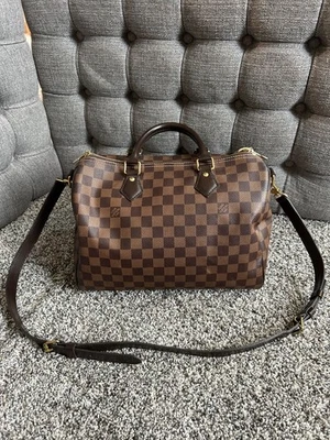 Auténtico Bandolera Louis Vuitton Speedy 30 Marrón Lona (Revestido) Foto 1 de 4