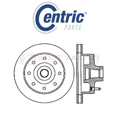 Centric C-TEK Disc Brake Rotor for 1981-1983 Plymouth PB350 5.2L 5.9L V8 - ix Foto 1 de 4