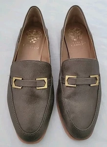 Mocasines de cuero Vince Camuto Cakella talla 7 nuevos sin caja, en oro de lujo  - Imagen 1 de 7
