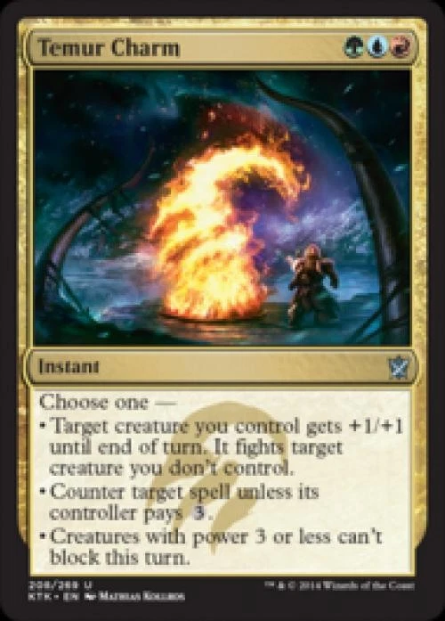 Temur Charm - Medium Play MTG Khans of Tarkir - Image 1 of 1
