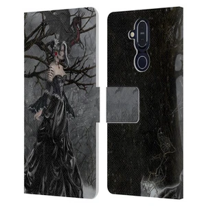 OFFICIAL NENE THOMAS DEEP FOREST LEATHER BOOK CASE FOR MICROSOFT NOKIA PHONES - Picture 1 of 18