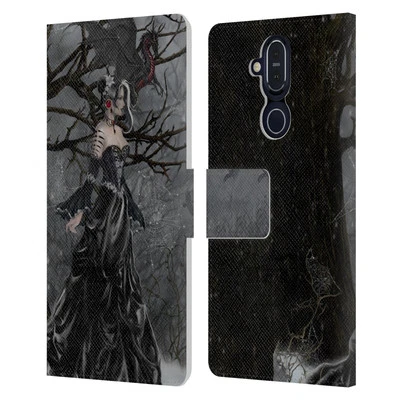 OFFICIAL NENE THOMAS DEEP FOREST LEATHER BOOK CASE FOR MICROSOFT NOKIA PHONES - Image 1 of 4