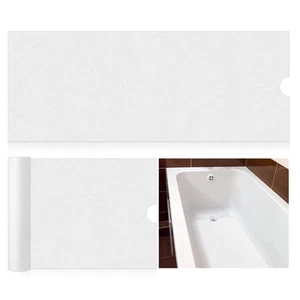 2 Roll 16" x 40" Adhesive PEVA Safety Bath Mat with Drain Cut Out Anti Slip N... - Picture 1 of 7