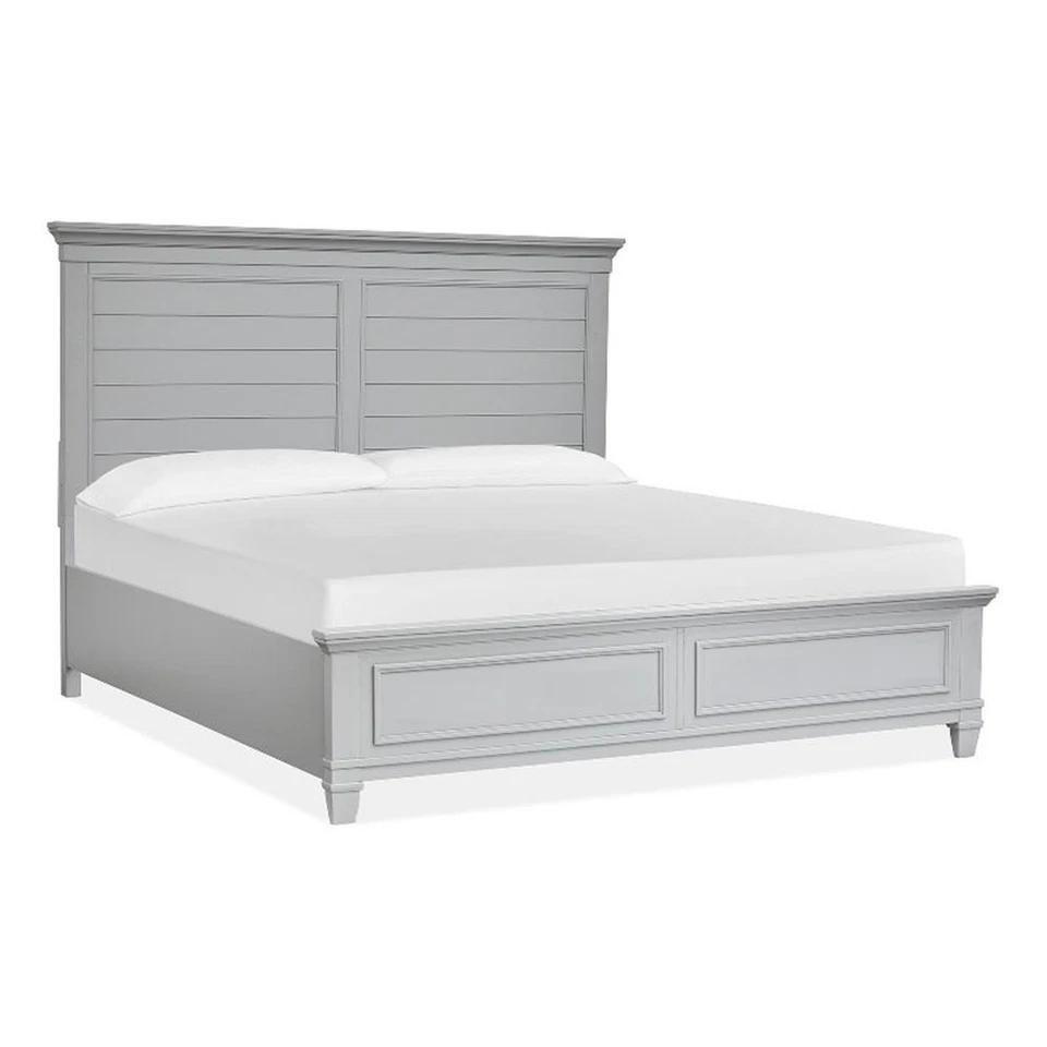 Magnussen Home Charleston Harbor Gray Queen Grey Panel Bed Foto 1 de 1