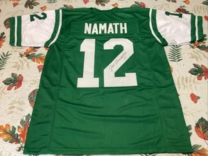 #12 Joe Namath AUTOGRAPH Custom Pro Style NY Jets Jersey *GTSM COA* SIGNED - Picture 1 of 6