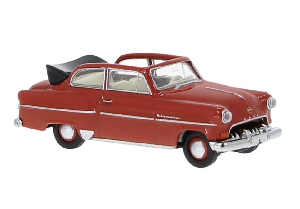 BREKINA 20251 Opel Olympia Cabrio, Rosso Brillante, 1954, H0, Nuovo 2025 - Immagine 1 di 1