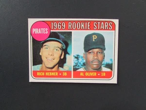 1969 Topps Baseballkarte #82 Pirates Rookie Stars Al Oliver & Rich Hebner L2 - Bild 1 von 4