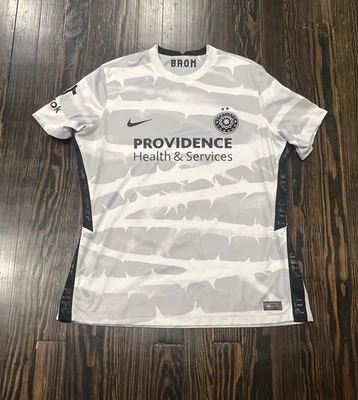 Camiseta de fútbol Nike Portland Thorns NWSL para mujer XL gris blanco poliéster  Foto 1 de 4