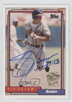 2005 Topps All-Time Fan Favorites Auto Sid Bream #FFA-SB Auto - Image 1 of 2