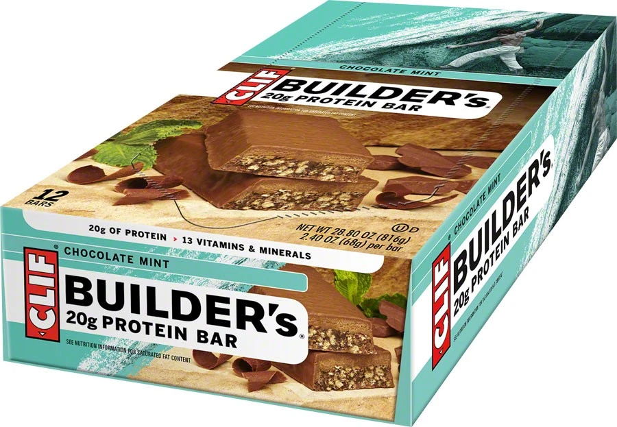 Clif Builder's Bar: Caja de 12 chocolate menta Foto 1 de 1