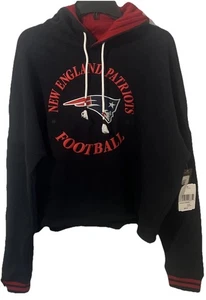 New England Patriots NFL New Era Cropped Hoodie Pullover - M, Neu mit Etikett - Bild 1 von 5