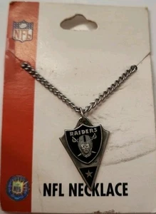 Las Vegas Raiders Collar Colgante Peltre Fútbol NFL Nuevo - Imagen 1 de 3